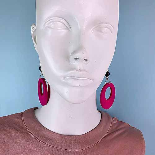 Holey 90s Fashion Dangle Earrings – various colours